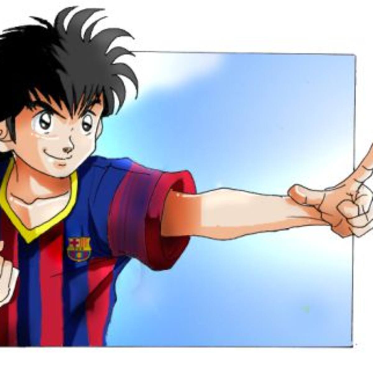 ¿Te imaginás a Messi dibujado como los Supercampeones?