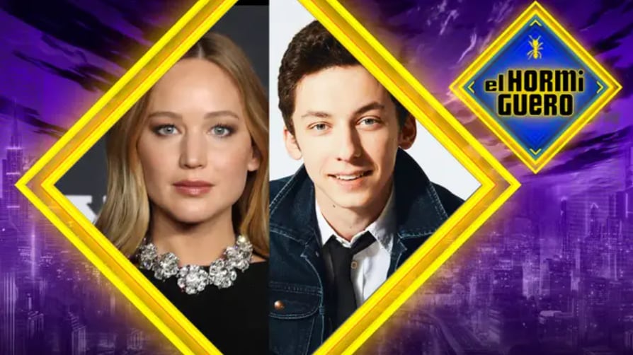 Jennifer Lawrence y Andrew Barth Feldman en &#039;El Hormiguero&#039;