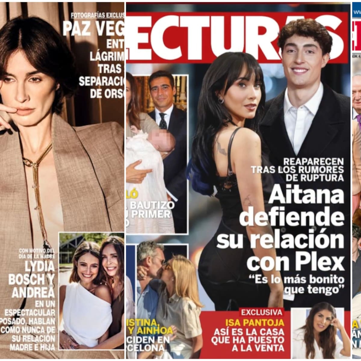 Cisma en la Familia Real, la ruptura de Paz Vega, Aitana y Plex: las portadas del corazón del 22 de abril