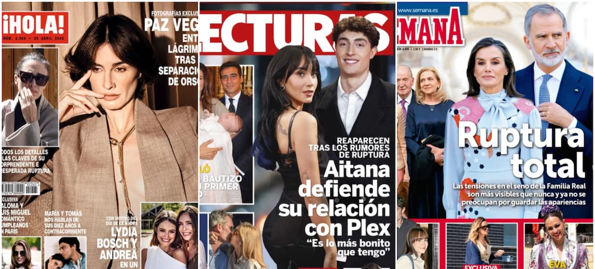 Las portadas de las revistas del corazón de hoy, 22 de abril de 2026 (Instagram)