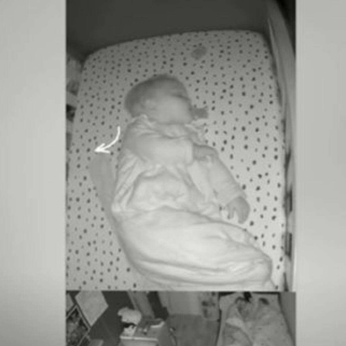 ¡Qué miedo! Es viral: El video de un fantasma molestando a un bebé mientras duerme