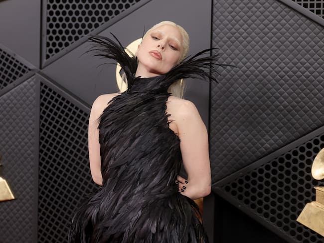 Lady Gaga en la alfombra roja de los Grammy 2026.