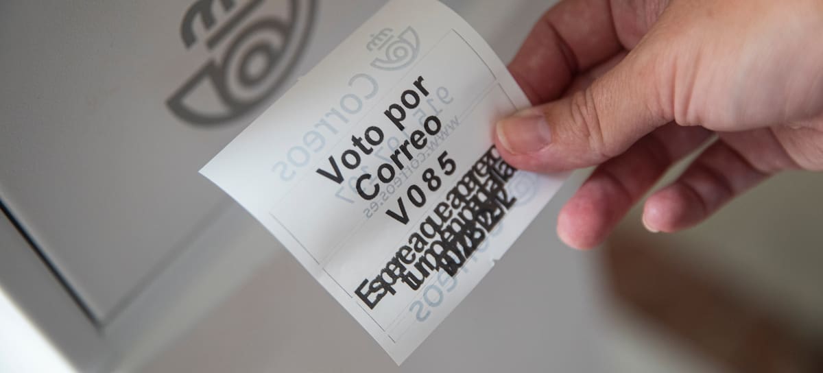 Voto por correo.