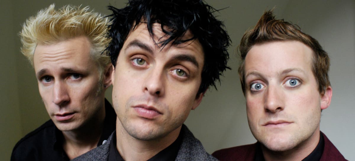 Mike Dirnt, Billie Joe Armstrong, Tré Cool, componentes de la banda californiana Green Day.