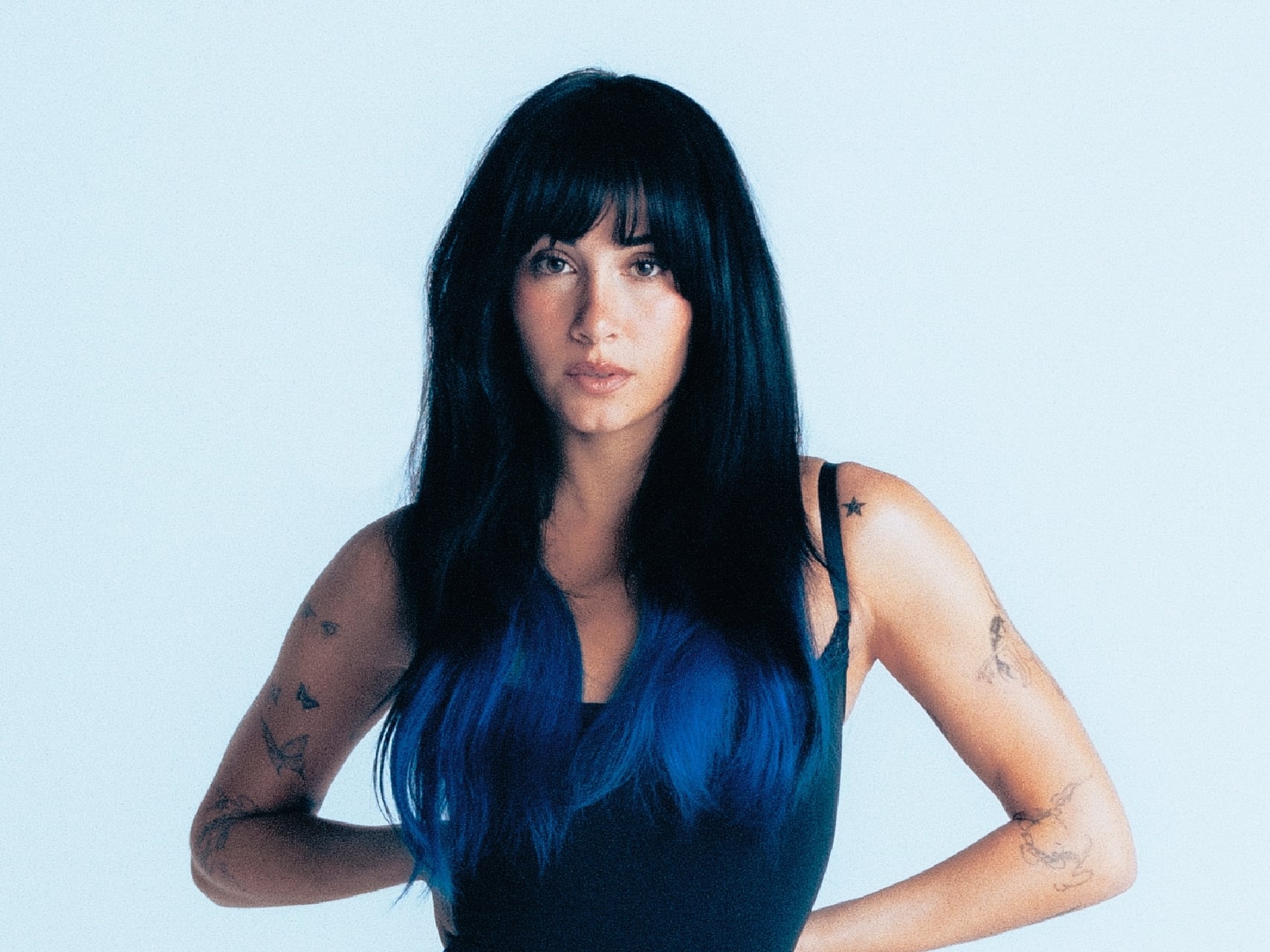 Aitana en la sesión de fotos como parte de la promoción de 'Cuarto azul', su cuarto álbum de estudio