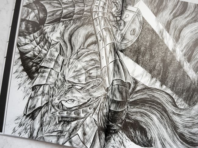 El catálogo de la exposición de arte de Kentaro Miura llega a España de la mano de Panini.
