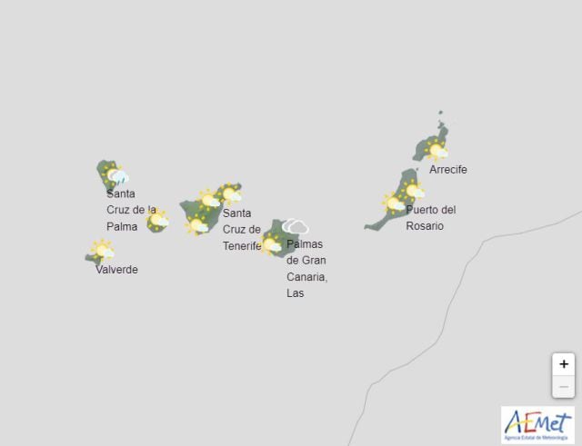 Predicción del tiempo para el 25 de agosto en Canarias.