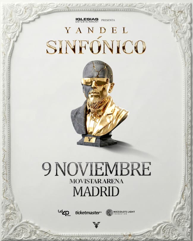 Cartel de Yandel en su quinta fecha en Madrid