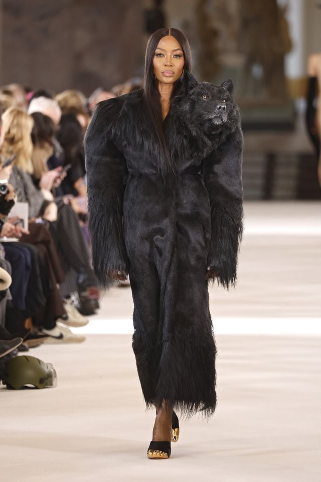 Naomi Campbell en el desfile de Schiaparelli