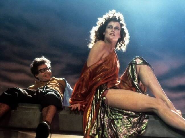 Rick Moranis y Sigourney Weaver, en una escena de 'Los cazafantasmas'', 1984.