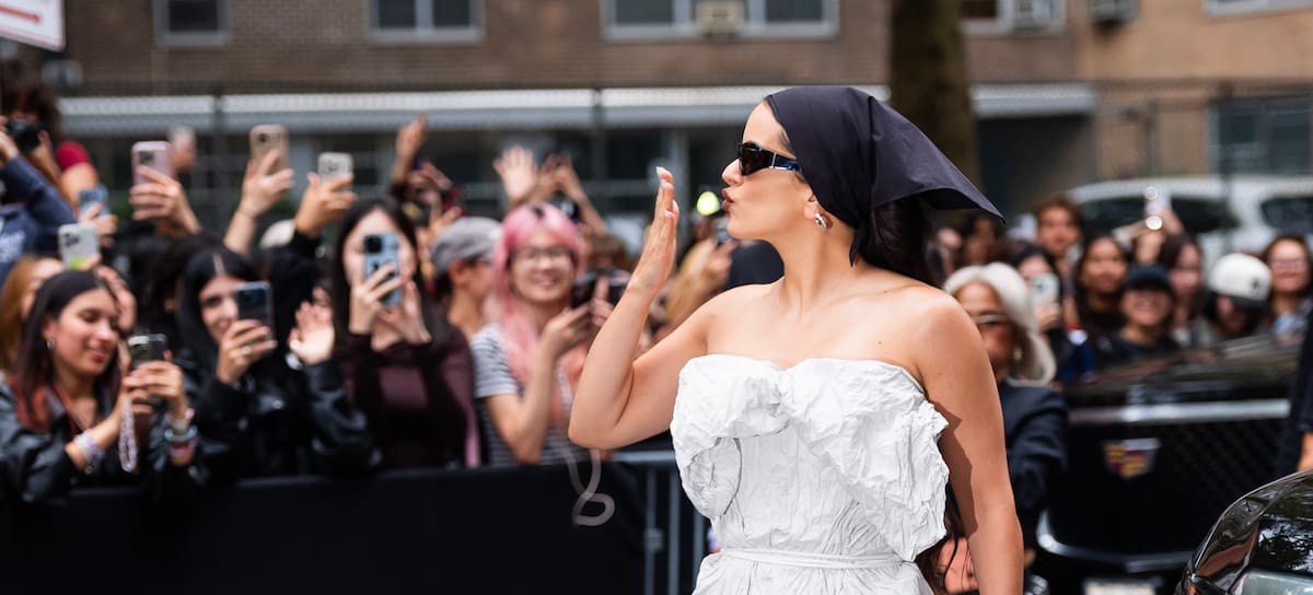 Rosalía en el desfile de Calvin Klein durante la Semana de la Moda de Nueva York en septiembre de 2025.