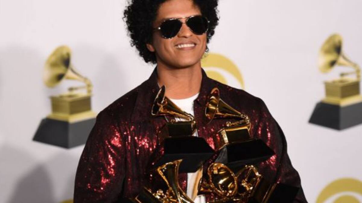 ¡Bruno Mars arrasó en los Premios Grammy 2018!