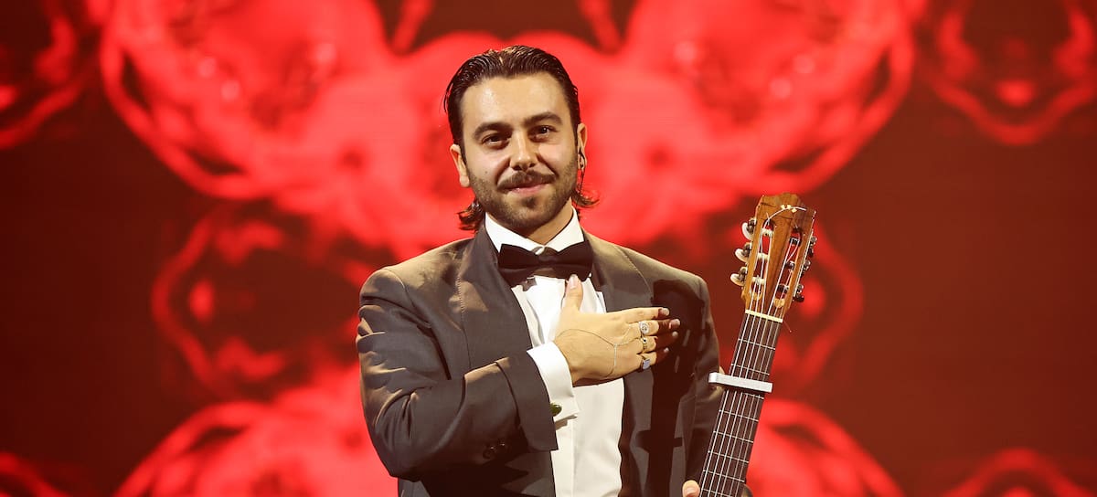 Yerai Cortés durante su actuación en la 26ª edición de los Latin Grammy Awards en Las Vegas, 11 de noviembre de 2025 (Photo by Omar Vega/WireImage)