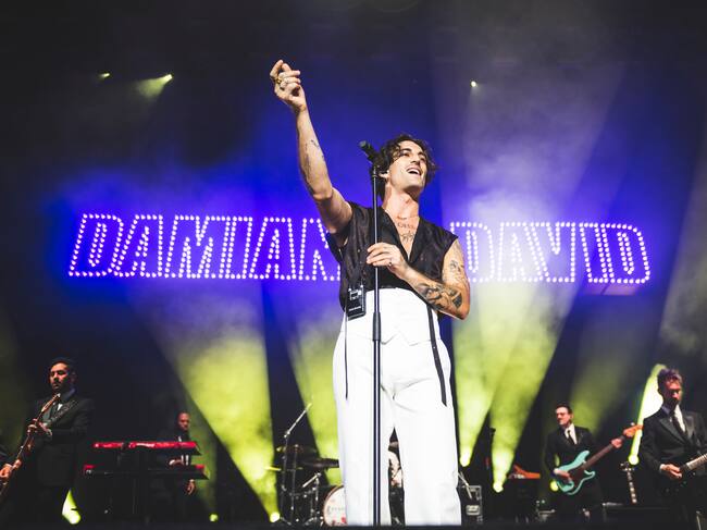 Damiano David, en concierto en el Movistar Arena de Madrid, 22 de septiembre de 2025.