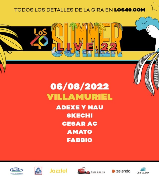 LOS40 Summer Live 2022 en Villamuriel: fechas y artistas.