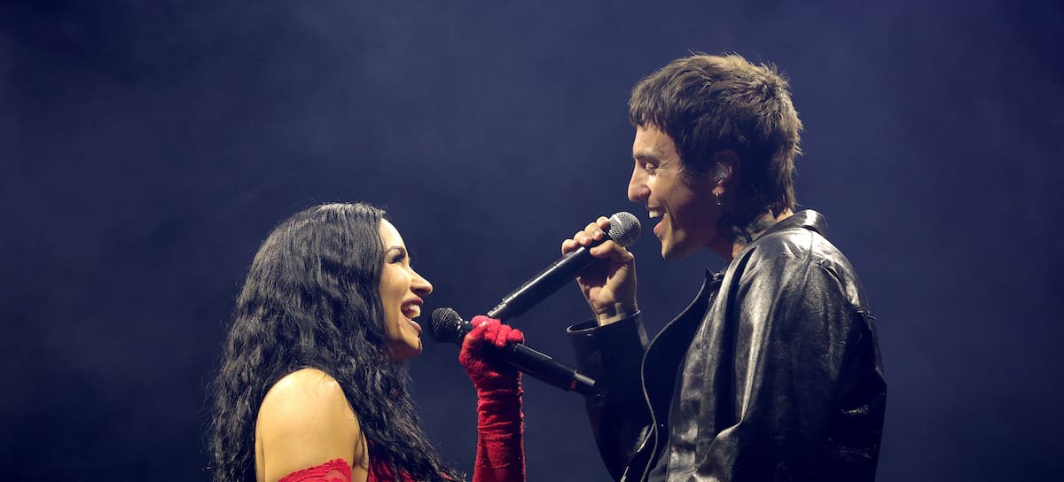 Demi Lovato y Jutes en el Madison Square Garden de Nueva York, en concierto durante la gira 'I'ts not that deep Tour', abril de 2026.