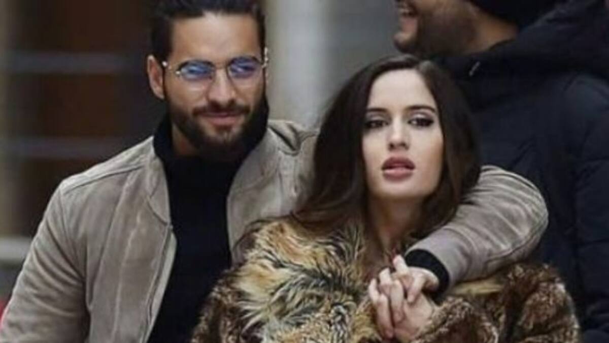 ¡Muy enamorados! La novia de Maluma publicó una foto juntos