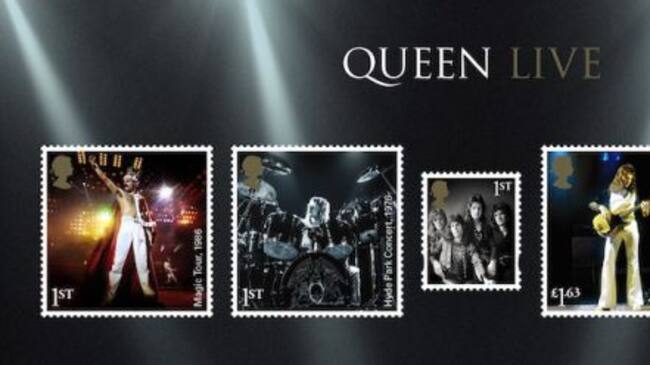 Set de sellos con las grandes actuaciones en directo de Queen.