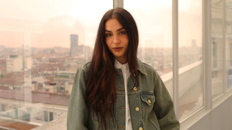 Natalia Lacunza en las instalaciones de LOS40.