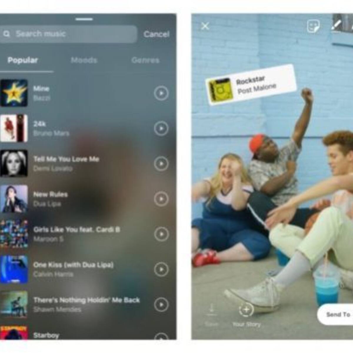 Instagram permitirá escuchar canciones en sus historias