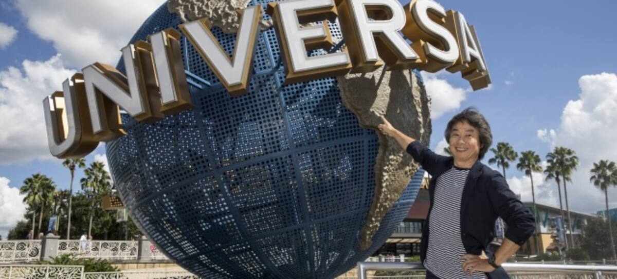 Shigeru Miyamoto, creador de Super Marios Bros, visita los parques temáticos de Studios Universal. (NINTENDO)