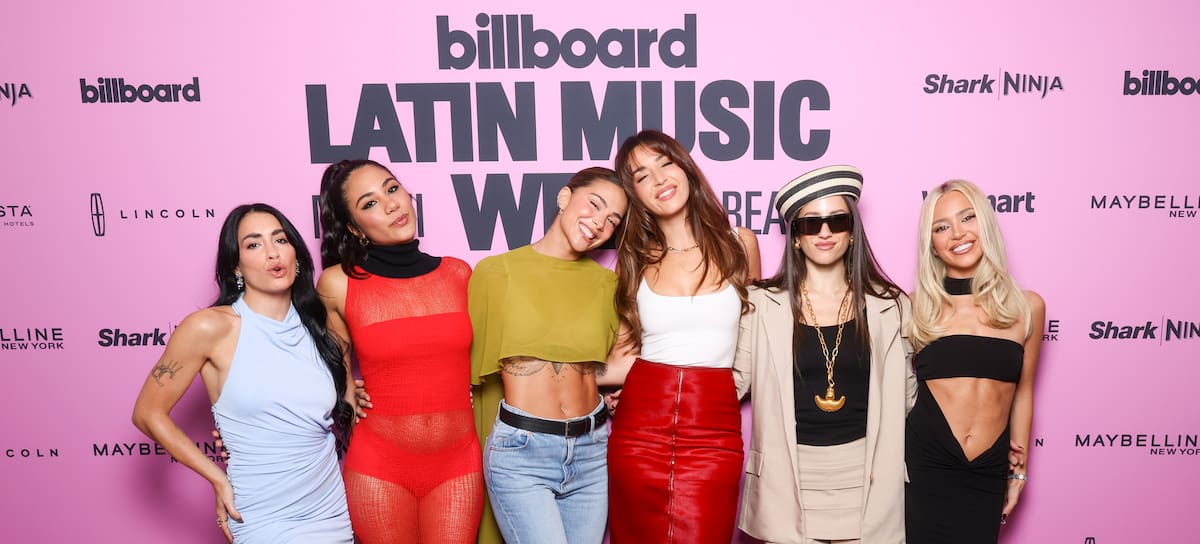 Lali Espósito, RaiNao, Greeicy Rendón, Lola Índigo, Aria Vega y Ana Mena, en la Billboard Latin Music Week 2026.