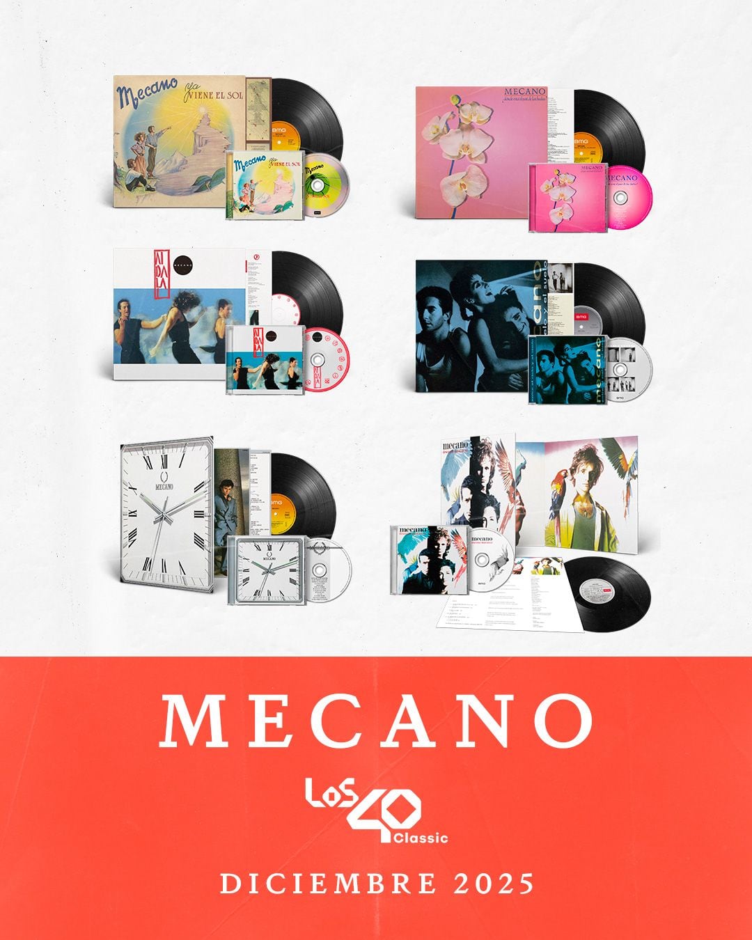 Pack exclusivo: discografía de Mecano