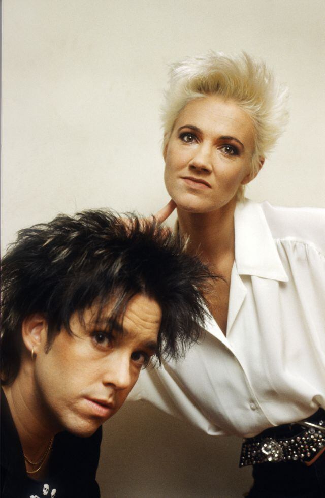 Roxette: Per Gessle (y Marie Fredriksson, posando durante su Look Sharp Tour en Bruselas en 1989.