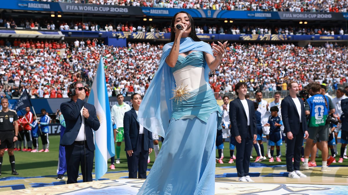 Las críticas sin fundamento para María Becerra tras cantar el himno de Argentina en la final del Mundial 2026