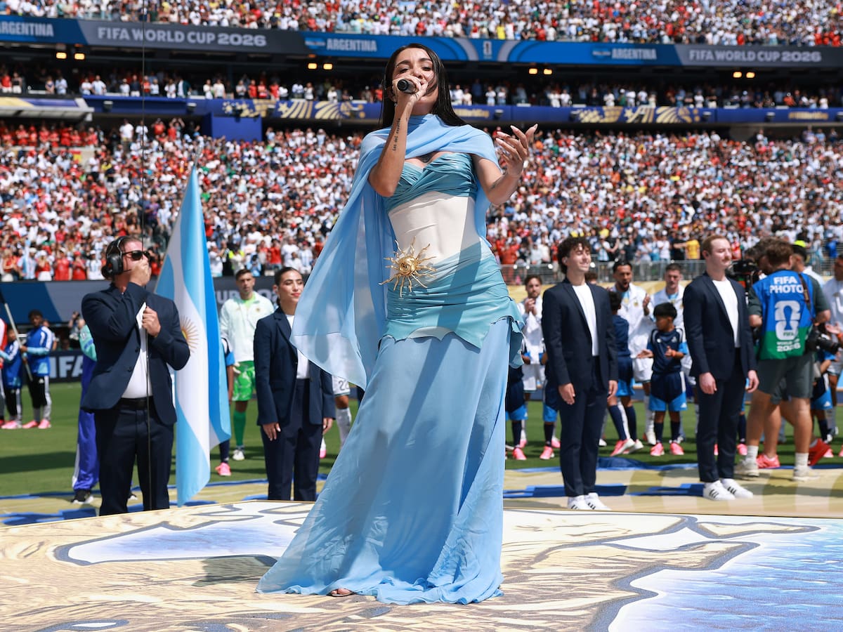 Las críticas sin fundamento para María Becerra tras cantar el himno de Argentina en la final del Mundial 2026