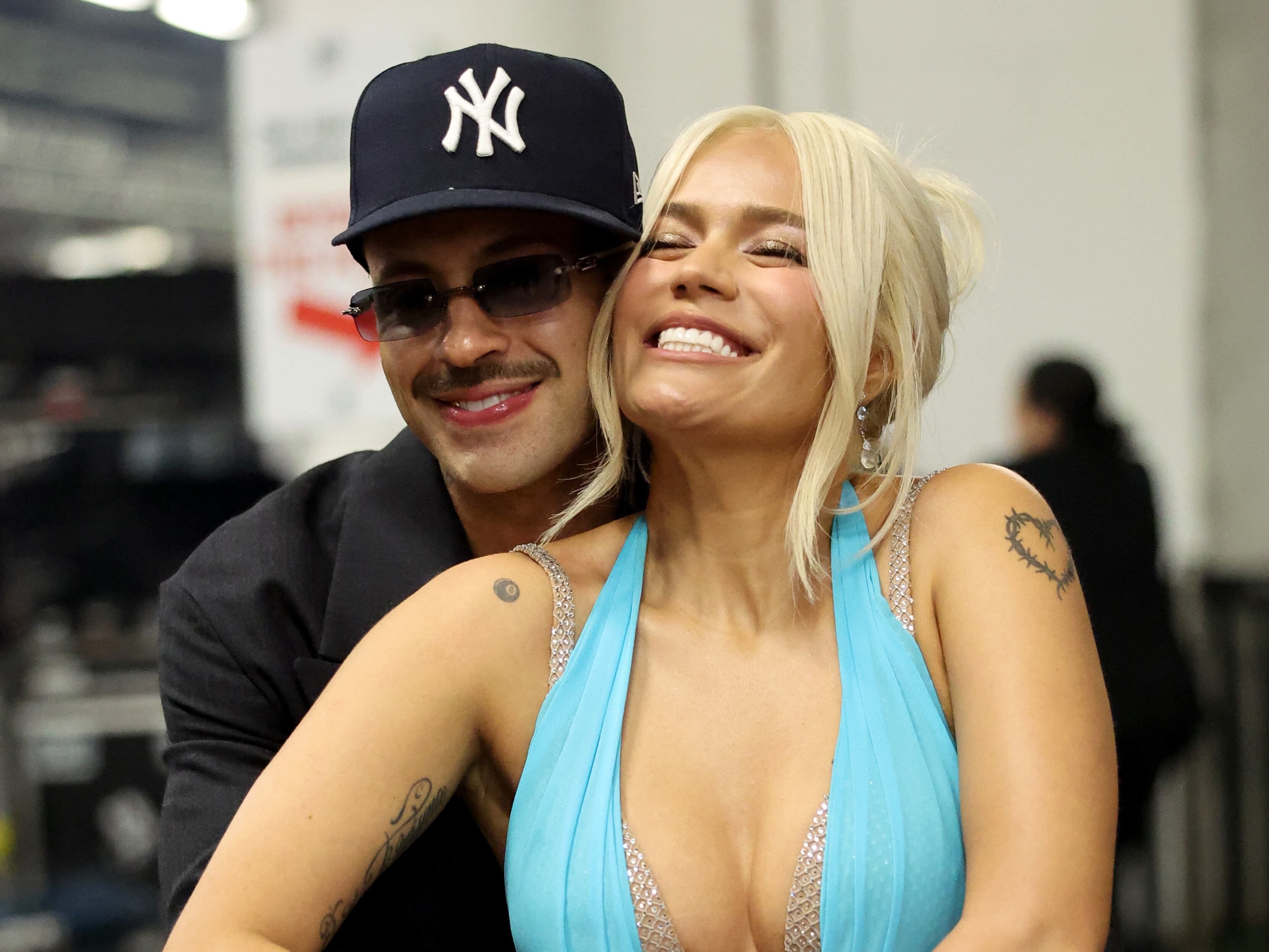 Feid y Karol G en la 25ª edición de los Latin GRAMMY en Miami