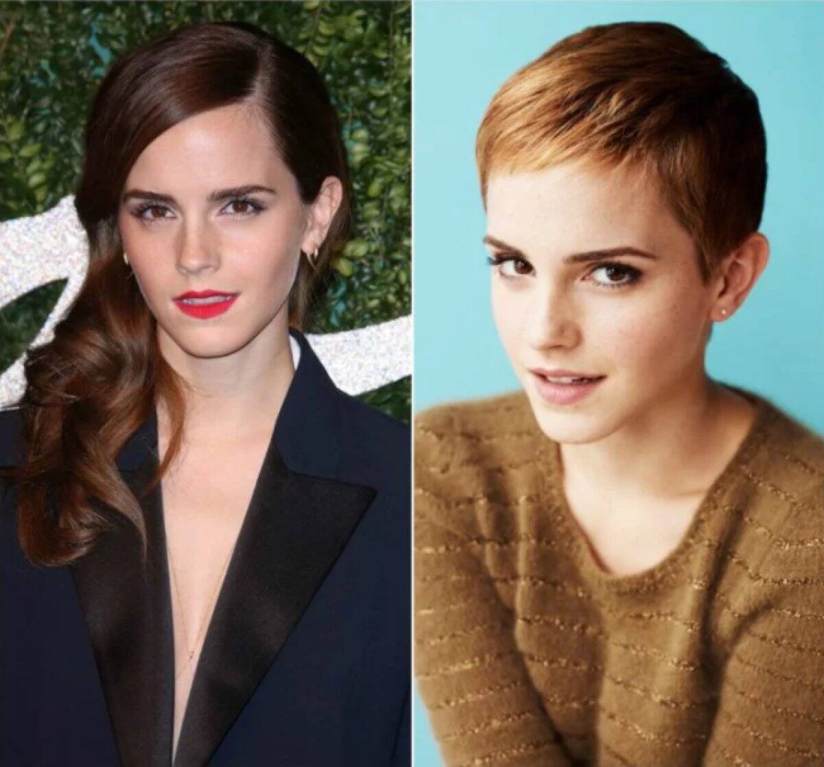 Emma Watson - La actriz conservó su pelo rubio, pero más corto.