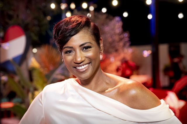 Edsilia en la presentación de Eurovisión 2021