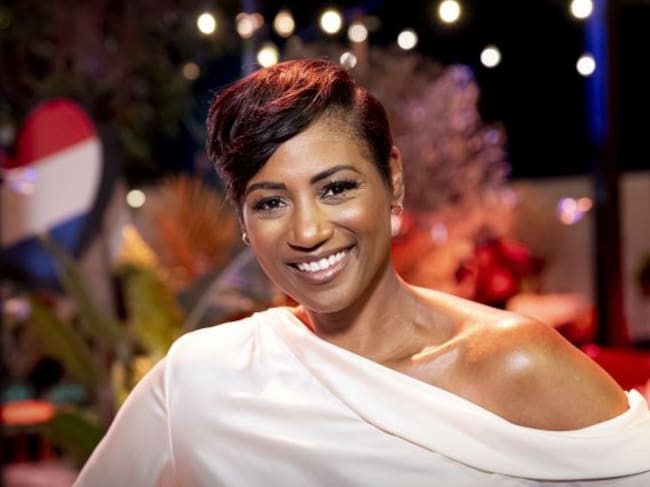 Edsilia en la presentación de Eurovisión 2021