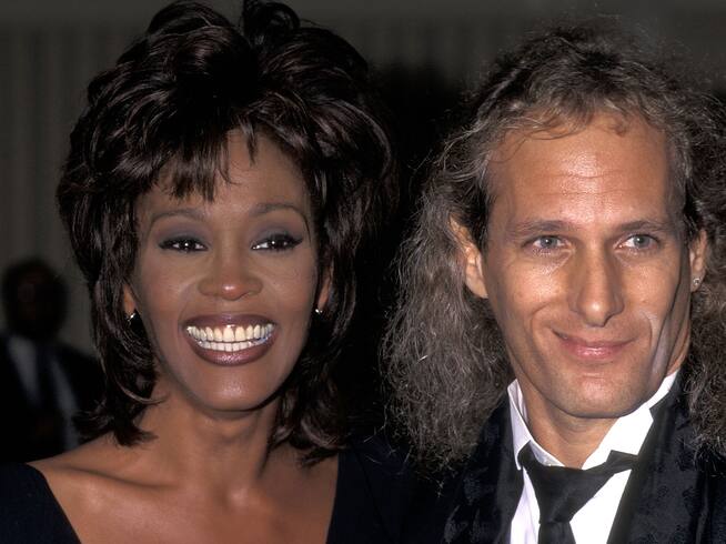 Whitney Houston y Michael Bolton en Nueva York en 1995.