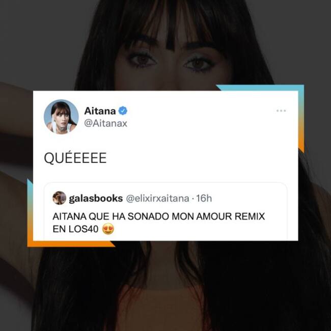 Aitana responde a uno de sus fans en un Q&A de Twitter.