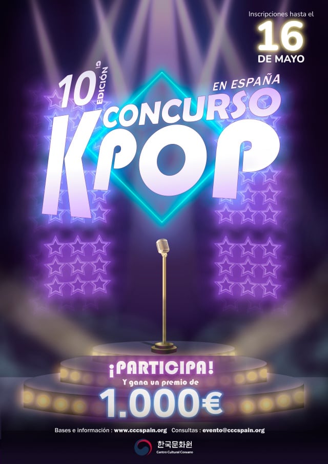 Cartel del Concurso de K-Pop en España 2022