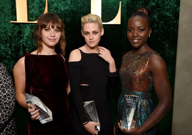 Felicity Jones, Kristen Stewart, Lupita Nyong&#039;o. Michael Kovac/Getty Images for ELLE