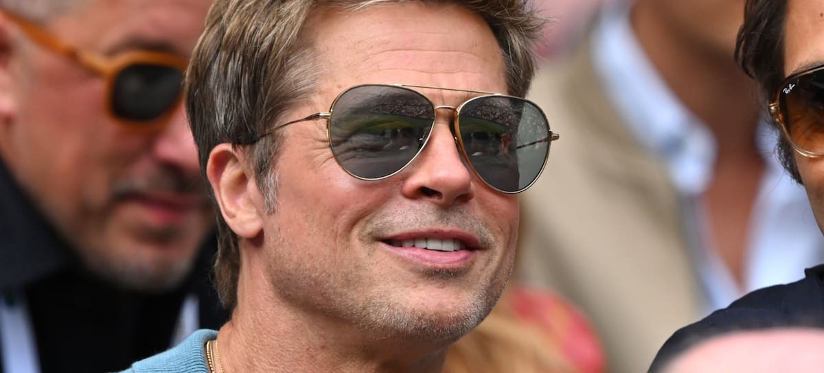 Brad Pitt en la final de Wimbledon