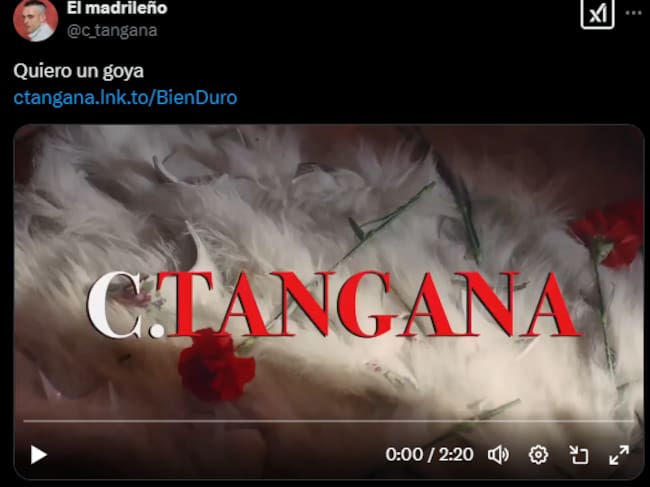 Tweet de C. Tangana