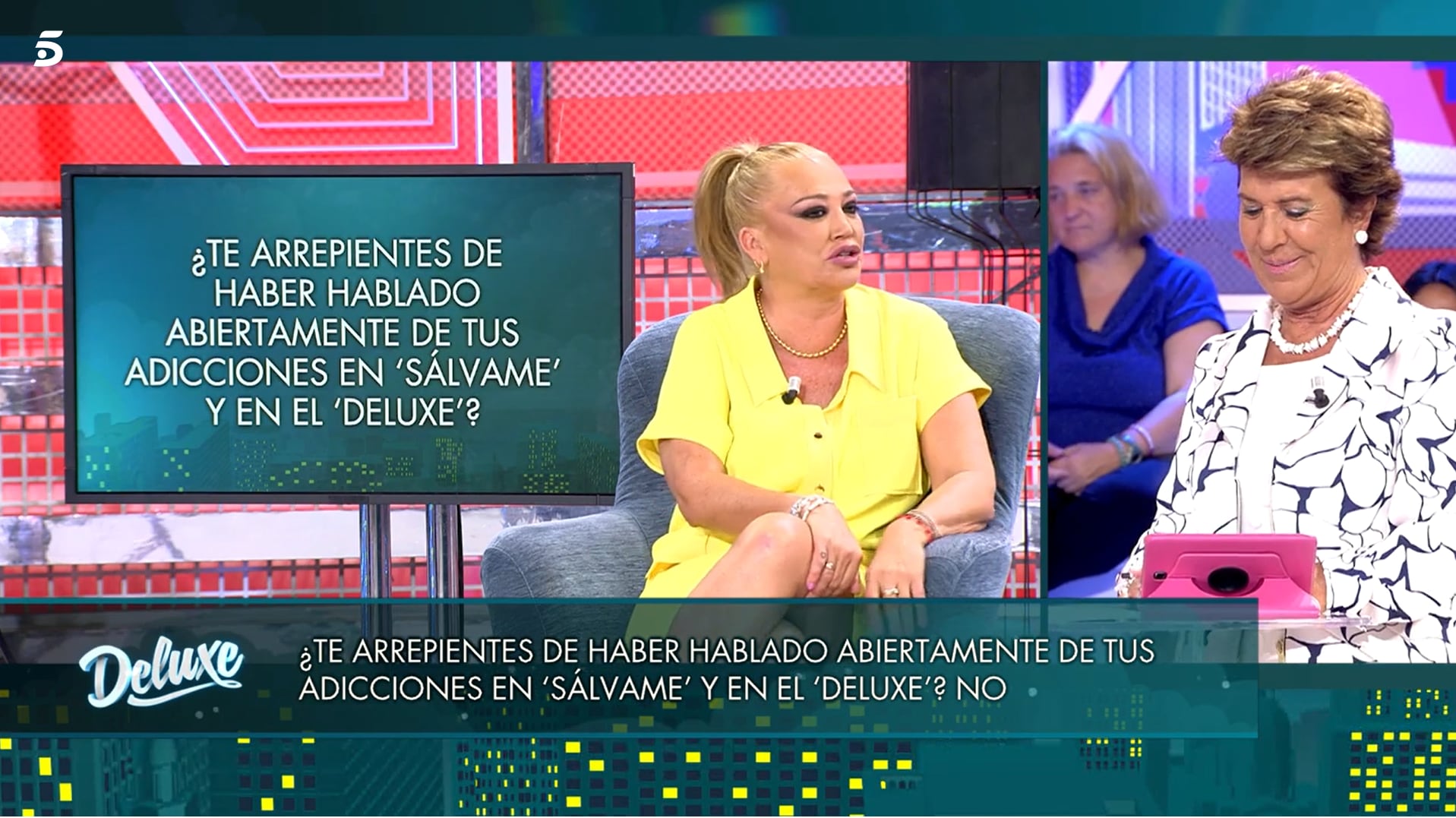 Belén Esteban hablando sin tapujos en &#039;Sálvame Deluxe&#039;.