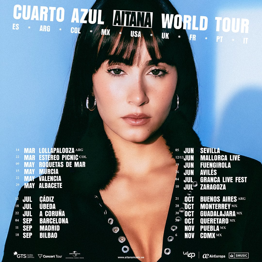 Aitana en Cuarto Azul World Tour