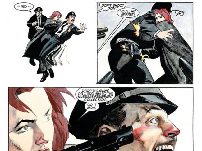 El dibujo de Scott Hampton es sensacional