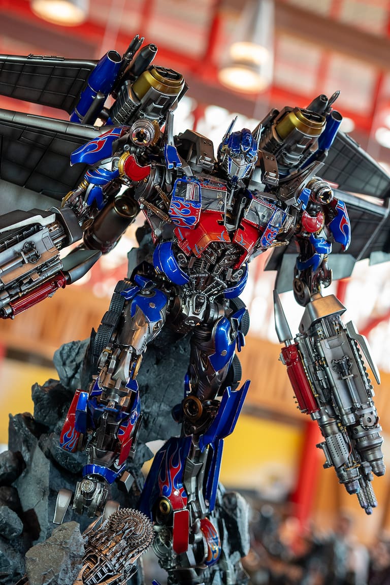 Figura de Optimus Prime en San Diego Comic-Con Málaga.