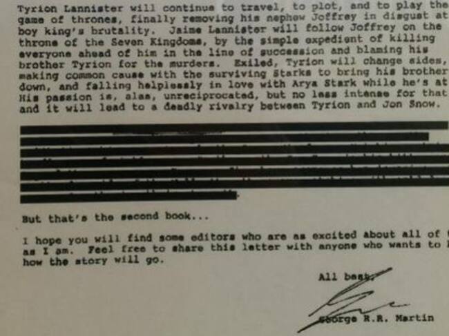 Carta de George R. R. Martin