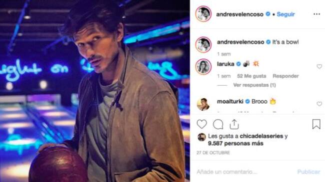 Comentario de Lara en una foto de Andrés