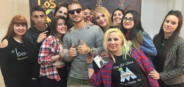 Maluma con sus fans