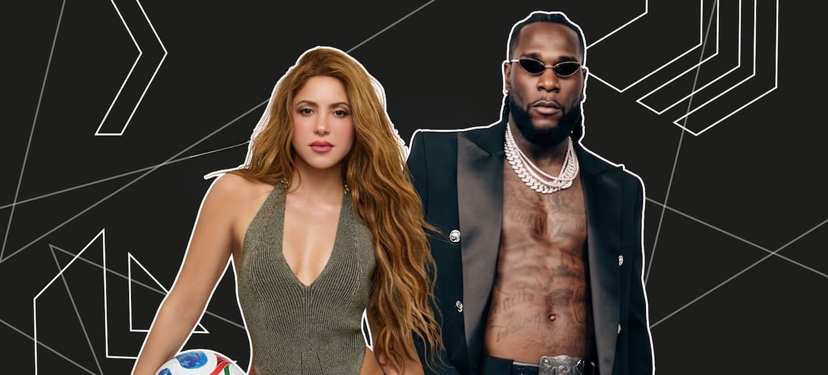 Shakira y Burna Boy, líderes de la primera lista de julio con 'Dai dai'.