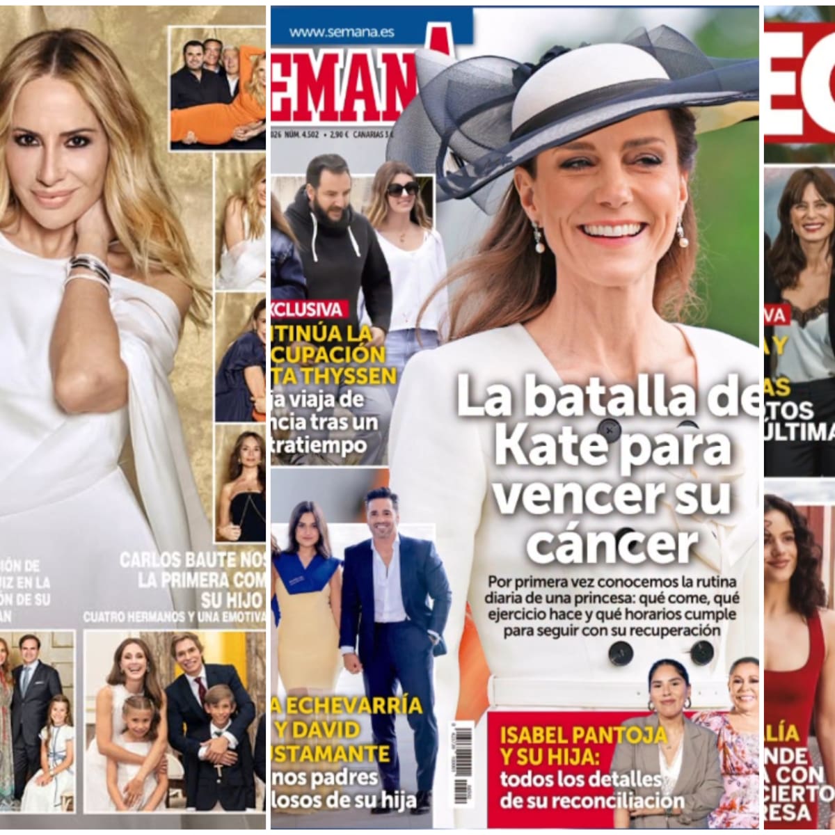 Marta Sánchez, Paula Echevarría y David Bustamante: las portadas de las revistas del 13 de mayo
