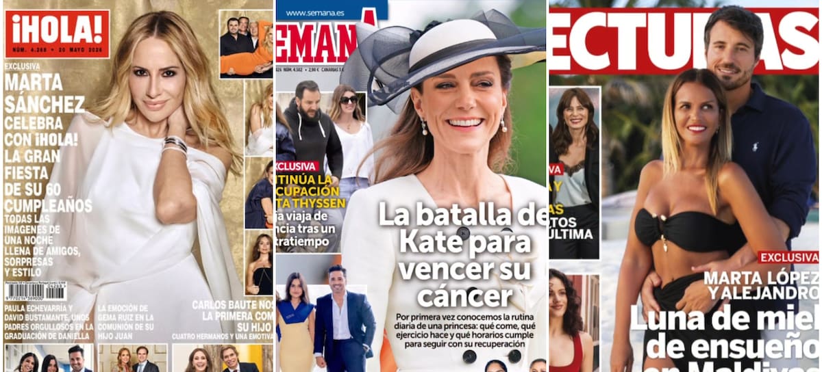 Las portadas de las revistas del corazón de hoy, 13 de mayo de 2026 (Instagram)